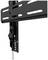 A black TV bracket with movable parts and mounting holes. Suitable for wall-mounting flat-screen televisions.