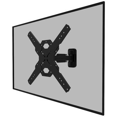 Wall mount for flat-screen televisions, tiltable and swivelling, for flexible positioning.