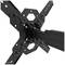 TV or Monitor Wall Mount Bracket, black, with adjustable arms and screw fixings for wall mounting.