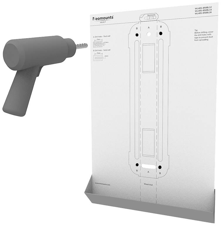 Neomounts WL40S-850BL16 TV wall mount 101,6 cm (40") - 177,8 cm (70") Tiltable, Swivelling-14