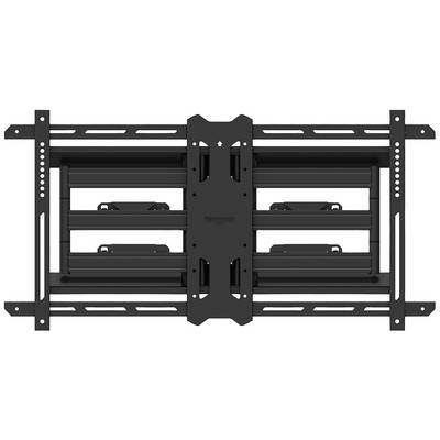 A black TV wall mount with various brackets and rails for securing a flat-screen television to the wall.