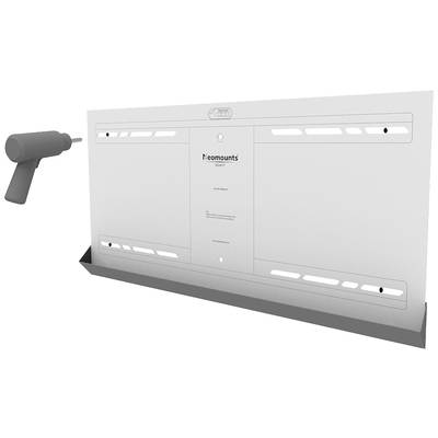Metal wall mount for television, with drill for installation.