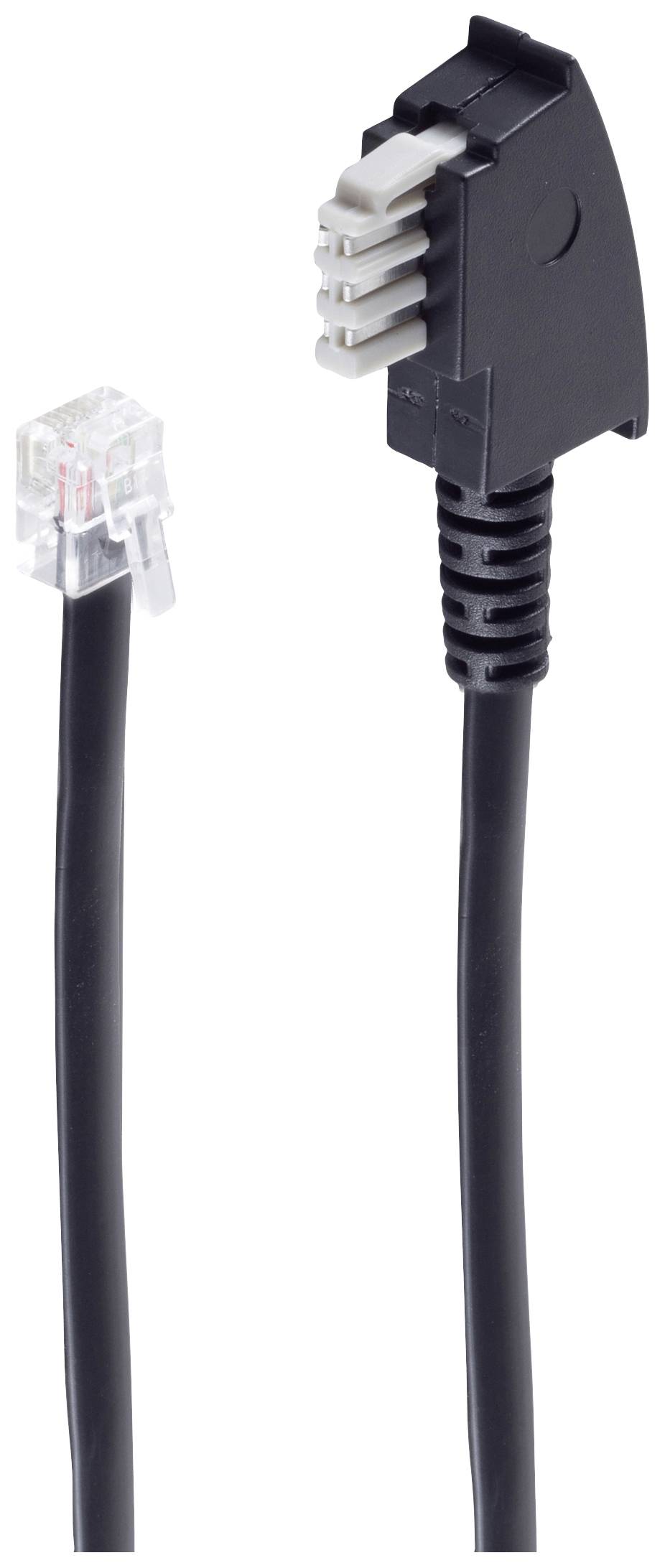 Shiverpeaks Phone Cable [1x TAE-N plug - 1x RJ12 6p6c plug] 6 m Black-1