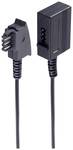 Shiverpeaks BASIC-S Telephone extension, TAE F-plug on TAE F-coupling, 10 m.