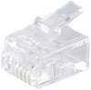 Shiverpeaks Shiverpeaks BASIC-S Network Modular plug RJ11 6polig, 4 contacts occupied, gold-plated contacts VE 10 BS72040-10 Plug, straight No. of pins (RJ) 6P4C Transparent 10 pc(s)