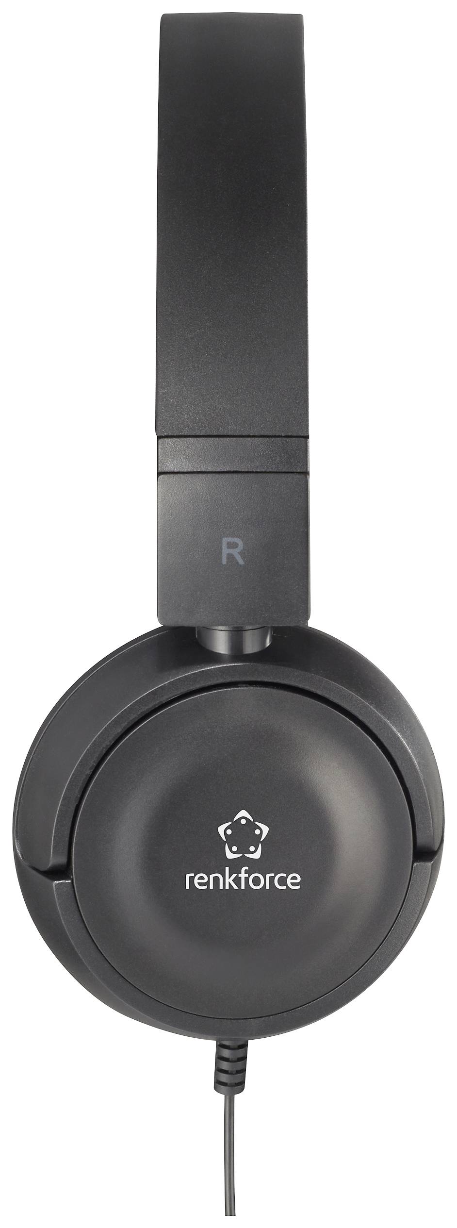 Renkforce RFHS130 Onear headphones Corded (1075100) Stereo Black