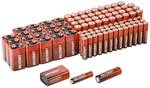 Alkaline battery set 100 pcs