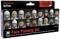 'Acrylic Face Painting Set, includes instructions. Pictured: painted miniatures with various skin tones.'