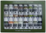 Color set, earth tones, 16x 17 ml