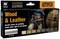 'Vallejo Effects Wood & Leather': Acrylic paint set for wood and leather painting, comprising 8 colours for various surfaces and effects.