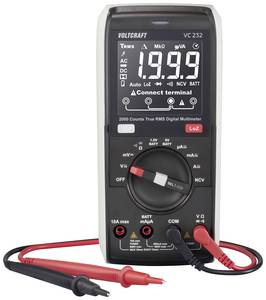 VOLTCRAFT VC232 Handheld multimeter  Digital  CAT III 600 V Display (counts): 2000