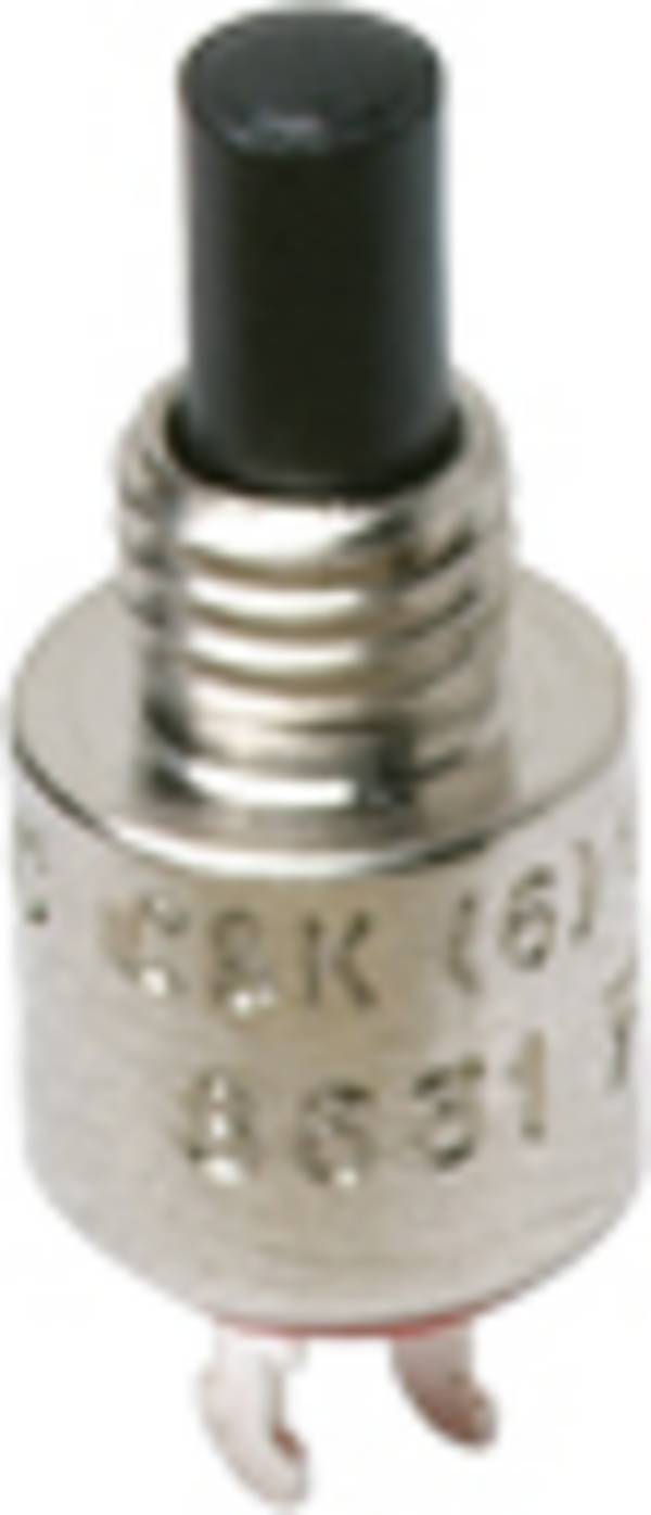 C & K Switches 8631ZGD2 Pushbutton 120 V, 28 V DC 500 mA 1 x Off/(On) momentary 1 pc(s) Bulk