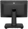 A black monitor, rear view. It stands on a wide base with a sturdy mounting. No visible ports.