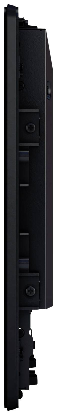 Side view of a black electronic device with multiple ports and buttons.