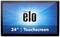 Image of a 24-inch touchscreen monitor by the brand 'Elo' with a blue background and white lettering.