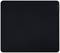 A large, black mouse mat with rounded corners. In the top right corner, the green 'Razer' logo can be seen.