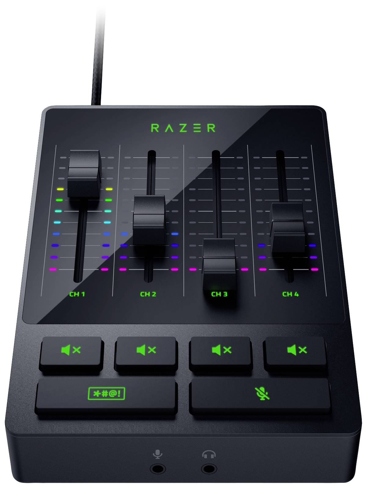 RAZER All-in-one Analog Mixer Mixing console No. of channels:4 USB port-1