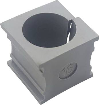 TRU COMPONENTS ELT 16 Cable grommet slotted Terminal Ø (max.) 16 mm Elastomer Grey 1 pc(s)
