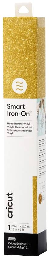 Image of Cricut Smart Iron-On™ Film Gold, Glitter effect
