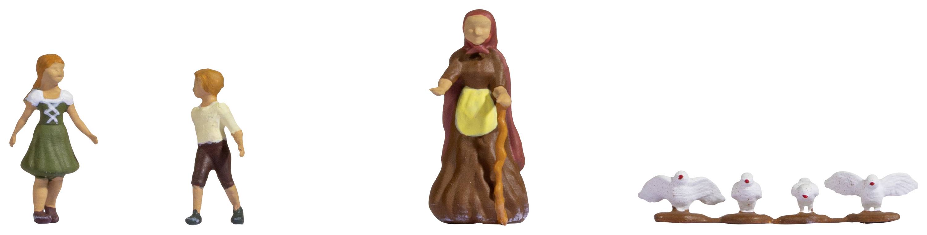 NOCH H0 Haensel and Gretel with witch 15804 Painted