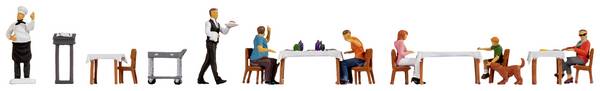 NOCH H0 Figure-themed world "Restaurant" 16246  Painted