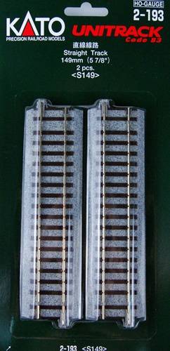 Image of H0 Kato Unitrack 2-193 Straight track 149 mm 2 pc(s)