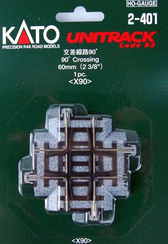 Image of H0 Kato Unitrack 2-401 Crossing 1 pc(s)