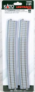 Image of H0 Kato Unitrack 2-321 Curve 4 pc(s)