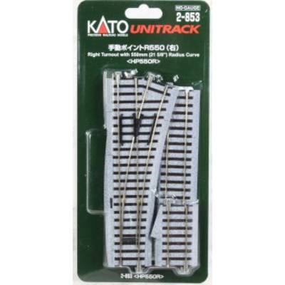 H0 Kato Unitrack 2-853 Points, Right 215 mm 1 pc(s)