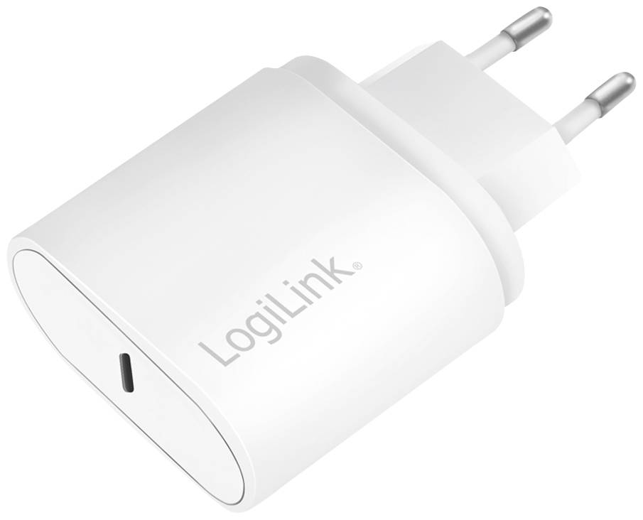 LogiLink PA0261 USB charger 20 W USB-C® socket (Power Delivery) White Indoors, Mains socket-2