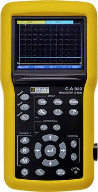 Chauvin Arnoux C.A 922 Handheld oscilloscope  20 MHz 2-channel 2 GS/s 2.5 KP 9 Bit Handheld, Multimeter functions, Component tester 1 pc(s)