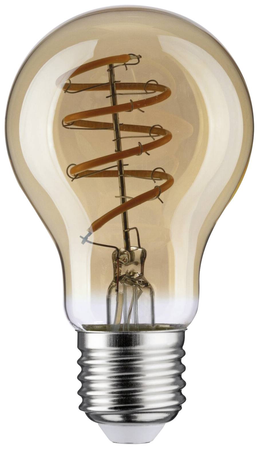 A classic light bulb with a visible spiral-shaped filament, suggesting a warm, yellow light.