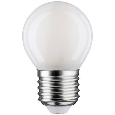 Single light bulb with white glass globe and silver screw base, isolated against a white background.