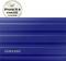 External blue Samsung SSD, compatible with iPhone 15 and macOS.