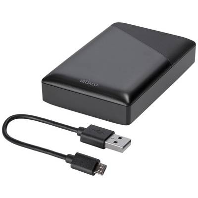 Deltaco - a nordic brand PB-C1000 Power bank 10000 mAh LiPo USB type A, USB C® Black-1