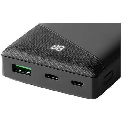 Deltaco - a nordic brand PB-C1000 Power bank 10000 mAh LiPo USB type A, USB C® Black-2