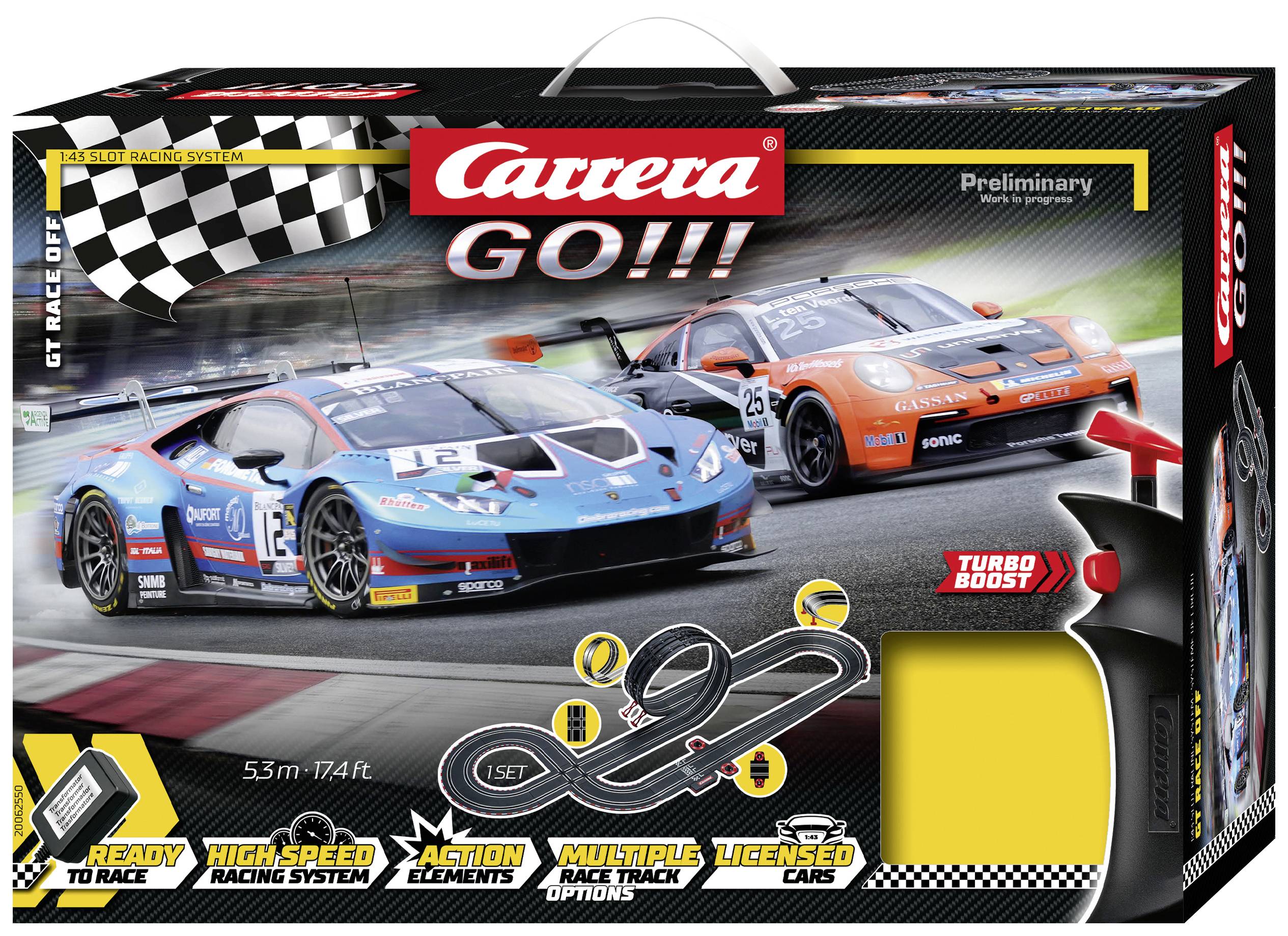 Carrera 20062550 GO!!! GT Race Off Starter kit 