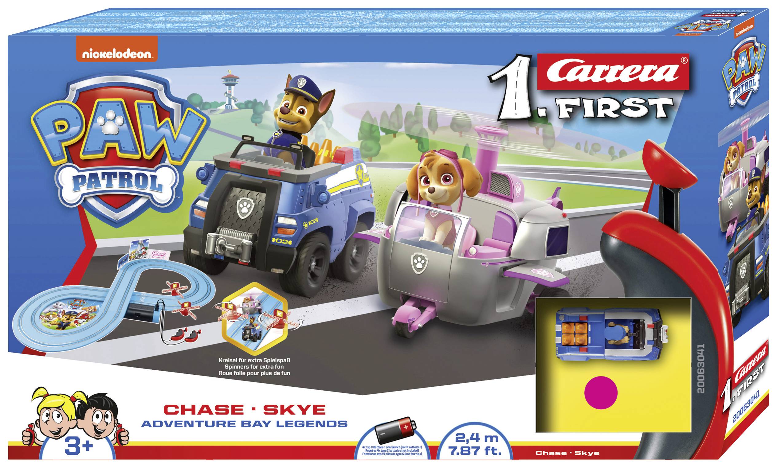 autodraha carrera first paw patrol