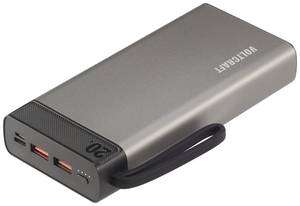 VOLTCRAFT PB-20-PD3.0 Power bank 20000 mAh Power Delivery 3.0 LiPo  Grey-black Status display