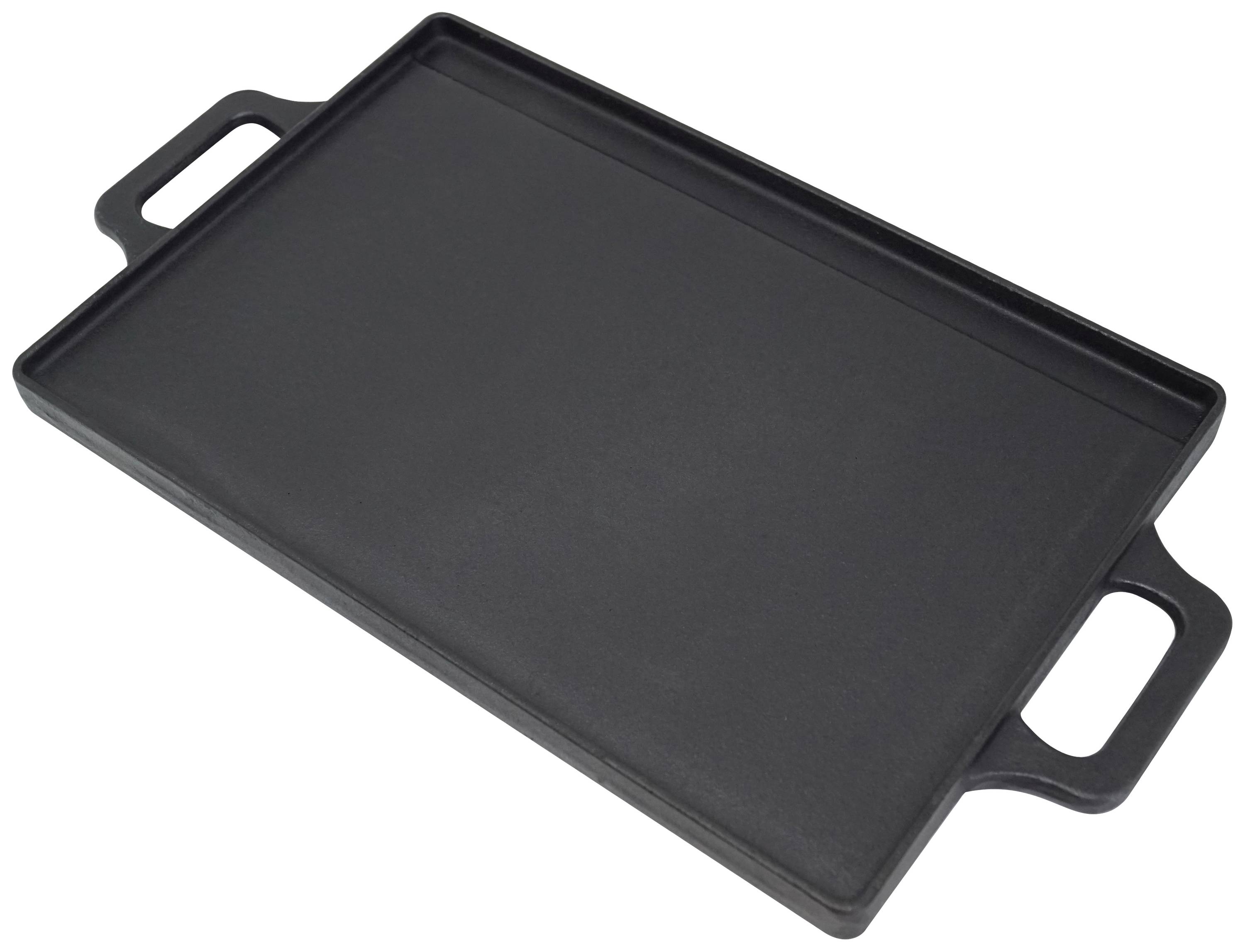 tepro Garten GussWendeplatte Grösse M Cast BBQ plate Black
