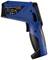 Blue-black infrared thermometer with handle. Shows the measurement distance to spot size ratio (60:1) on the side.