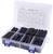 'Assortment of heat-shrink tubing in a plastic box with compartments, label describes included sizes. Suitable for cable connections.'