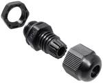 Mini cable screw set, black - PG 7 / 12 pieces