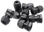 Mini cable gland set, black - M 16 / 8 pieces
