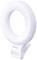 A white, round LED ring light by Dörr with an attached clip, suitable for smartphone cameras to provide optimal illumination.