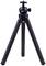 A black tripod with adjustable legs. Suitable for cameras and photography, providing stability and precision for shots.
