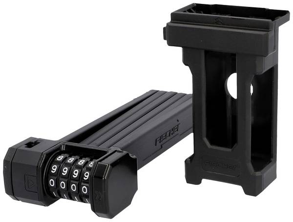 FISCHER FAHRRAD PROTEC FN85 Foldable U lock  Black  Combination lock