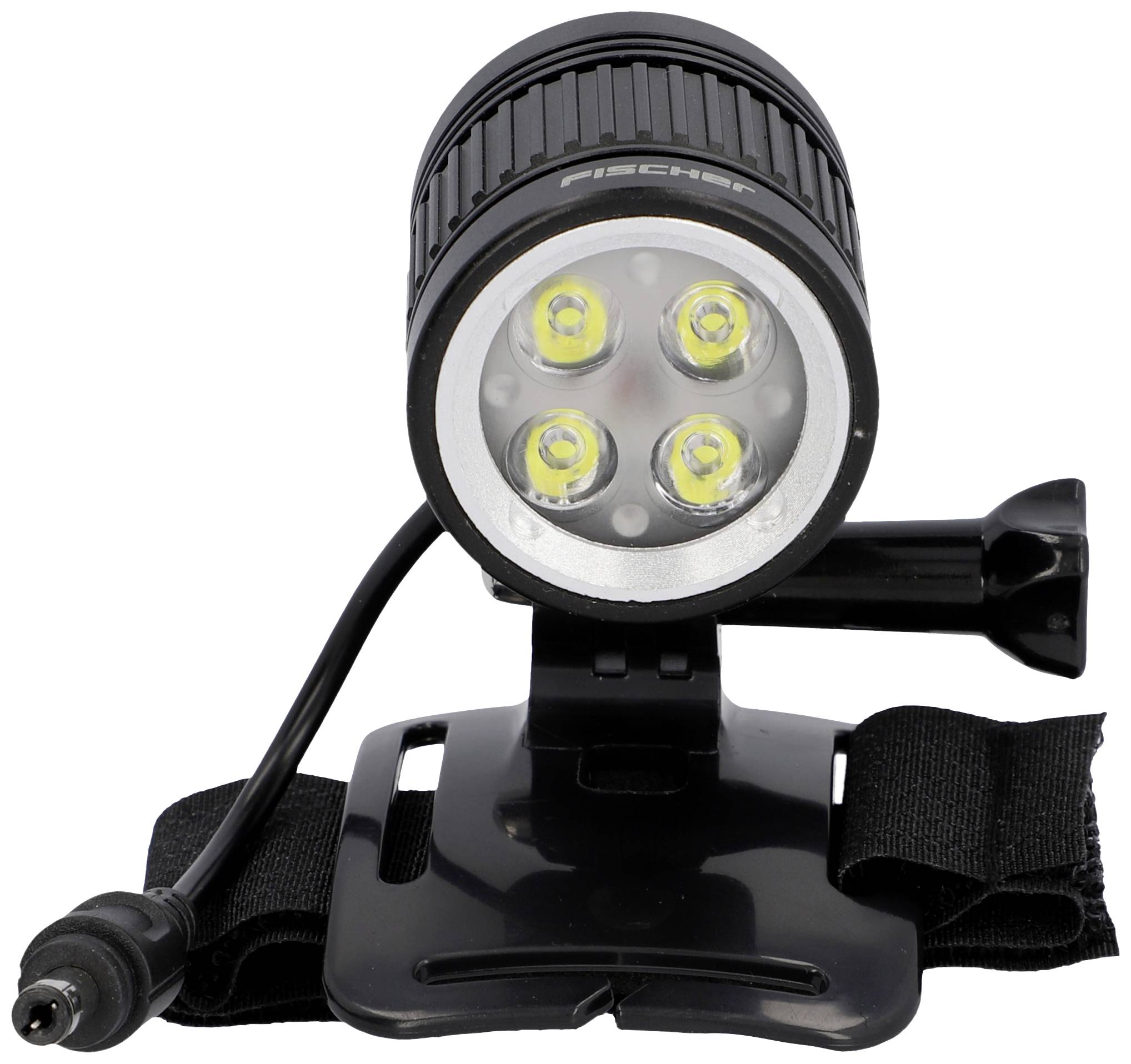 FISCHER FAHRRAD Bike headlight H1600 rechargeable Black-2