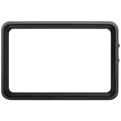 Black rectangular picture frame on a white background.