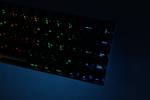 Compact, wireless 65% gaming keyboard with RGB lighting